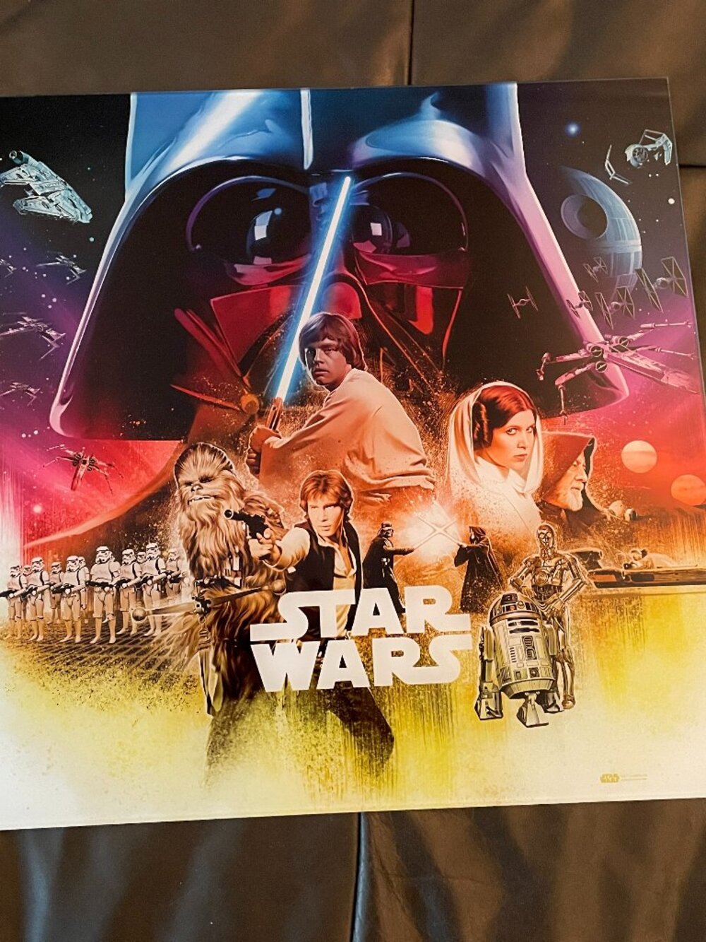 Star Wars Lucasfilm Ltd. Glass Wall Art RARE / HTF Collectors Item